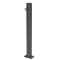 Ornamental bollard | Series 482B | � 82 mm | stationary, to be fixed by plugswith base plate 100 x 150 mm | without lock | with 1 eyelet